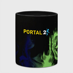 Кружка 3D Portal fire steel, цвет: 3D-белый + черный — фото 2