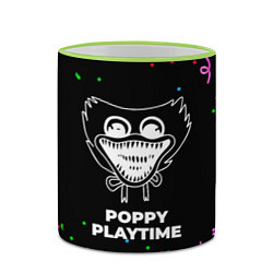 Кружка 3D Poppy Playtime конфети, цвет: 3D-светло-зеленый кант — фото 2