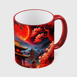 Кружка 3D Japan red nature, цвет: 3D-красный кант