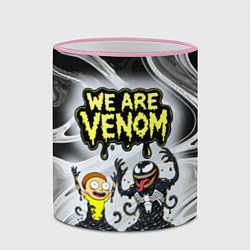 Кружка 3D We are Venom - Morty, цвет: 3D-розовый кант — фото 2
