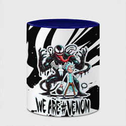 Кружка 3D Rick Sanchez - we are Venom meme, цвет: 3D-белый + синий — фото 2