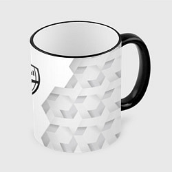 Кружка 3D Arsenal white poly, цвет: 3D-черный кант