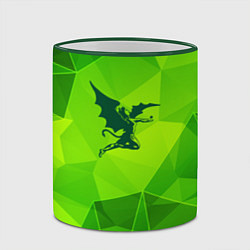 Кружка 3D Black Sabbath green poly, цвет: 3D-зеленый кант — фото 2