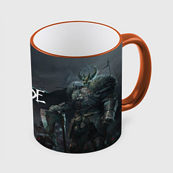 Кружка 3D Warhammer - Vermintide Chaos warrior, цвет: 3D-оранжевый кант