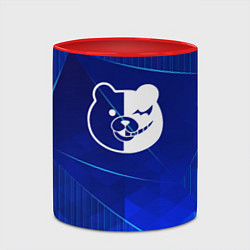 Кружка 3D Danganronpa blue poly, цвет: 3D-белый + красный — фото 2