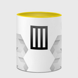 Кружка 3D Paramore white poly, цвет: 3D-белый + желтый — фото 2