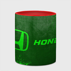 Кружка 3D Honda - green gradient по-горизонтали, цвет: 3D-белый + красный — фото 2