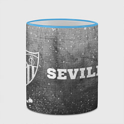 Кружка 3D Sevilla - grey gradient по-горизонтали, цвет: 3D-небесно-голубой кант — фото 2