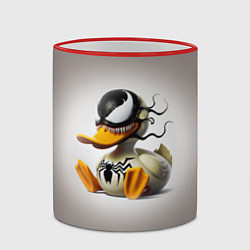 Кружка 3D Venom Duck - ai art fantasy, цвет: 3D-красный кант — фото 2