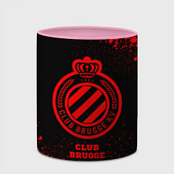 Кружка 3D Club Brugge - red gradient, цвет: 3D-белый + розовый — фото 2