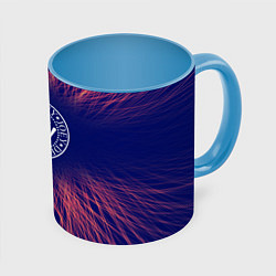 Кружка 3D Ramones red energy, цвет: 3D-белый + небесно-голубой