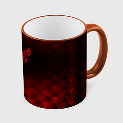 Кружка 3D Placebo red poly, цвет: 3D-оранжевый кант