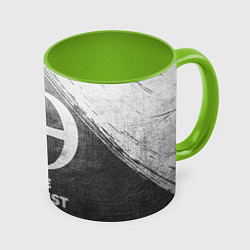 Кружка 3D Blue Exorcist - grey gradient, цвет: 3D-белый + светло-зеленый