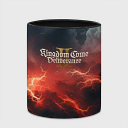 Кружка 3D Kingdom Come Deliverance 2 красное небо, цвет: 3D-белый + черный — фото 2