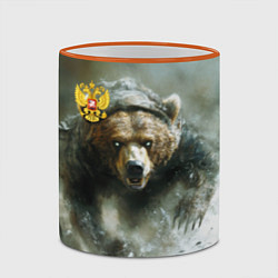 Кружка 3D Медвежья доблесть, цвет: 3D-оранжевый кант — фото 2