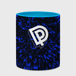 Кружка 3D Deep Purple blue energy, цвет: 3D-белый + небесно-голубой — фото 2