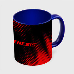 Кружка 3D Genesis - red gradient по-горизонтали, цвет: 3D-белый + синий