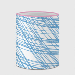 Кружка 3D Паутина проводов, цвет: 3D-розовый кант — фото 2