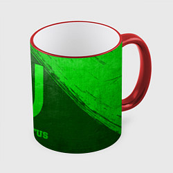 Кружка 3D Juventus - green gradient, цвет: 3D-красный кант