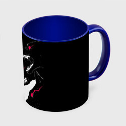 Кружка 3D Волки, цвет: 3D-белый + синий