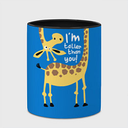 Кружка 3D I am taller than you, цвет: 3D-белый + черный — фото 2