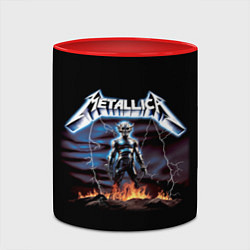 Кружка 3D Metallica - neon fantasy, цвет: 3D-белый + красный — фото 2