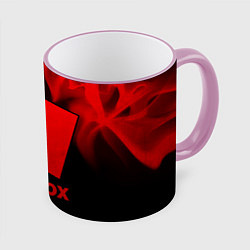 Кружка 3D Roblox - red gradient, цвет: 3D-розовый кант