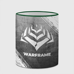 Кружка 3D Warframe - grey gradient, цвет: 3D-зеленый кант — фото 2
