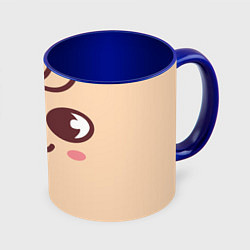 Кружка 3D PuppyM skzoo, цвет: 3D-белый + синий