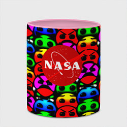 Кружка 3D NASA smile, цвет: 3D-белый + розовый — фото 2