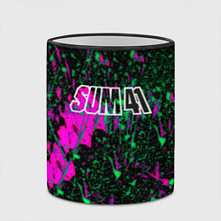 Кружка 3D Sum 41 неоновые краски, цвет: 3D-черный кант — фото 2