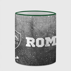 Кружка 3D Roma - grey gradient по-горизонтали, цвет: 3D-зеленый кант — фото 2