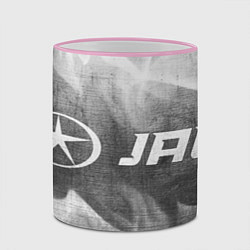 Кружка 3D JAC - grey gradient по-горизонтали, цвет: 3D-розовый кант — фото 2