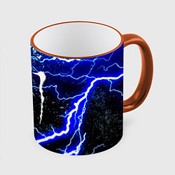 Кружка 3D Monster storm energy, цвет: 3D-оранжевый кант