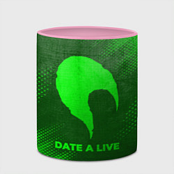 Кружка 3D Date A Live - green gradient, цвет: 3D-белый + розовый — фото 2