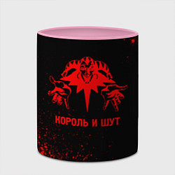 Кружка 3D Король и Шут - red gradient, цвет: 3D-белый + розовый — фото 2