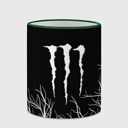 Кружка 3D Monster energy лес, цвет: 3D-зеленый кант — фото 2