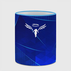 Кружка 3D Tokyo Revengers blue poly, цвет: 3D-небесно-голубой кант — фото 2