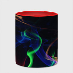 Кружка 3D Color blue green red, цвет: 3D-белый + красный — фото 2