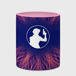 Кружка 3D Cowboy Bebop red energy, цвет: 3D-белый + розовый — фото 2