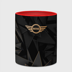 Кружка 3D Mini golden poly, цвет: 3D-белый + красный — фото 2