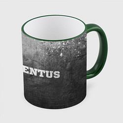 Кружка 3D Juventus - grey gradient по-горизонтали, цвет: 3D-зеленый кант