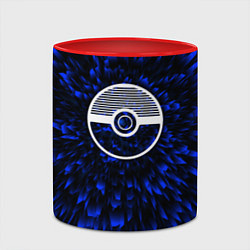 Кружка 3D Pokemon blue energy, цвет: 3D-белый + красный — фото 2