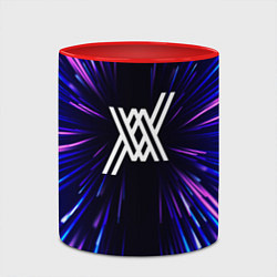 Кружка 3D Darling in the FranXX neon energy, цвет: 3D-белый + красный — фото 2