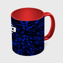 Кружка 3D Blackpink blue energy, цвет: 3D-белый + красный