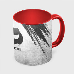 Кружка 3D DanMachi - white gradient, цвет: 3D-белый + красный