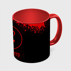 Кружка 3D Pink Floyd - red gradient, цвет: 3D-белый + красный