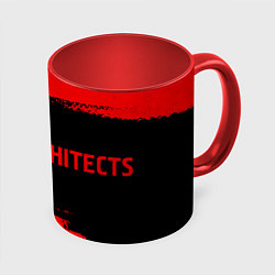 Кружка 3D Architects - red gradient по-горизонтали, цвет: 3D-белый + красный