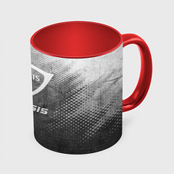 Кружка 3D Genesis - grey gradient, цвет: 3D-белый + красный