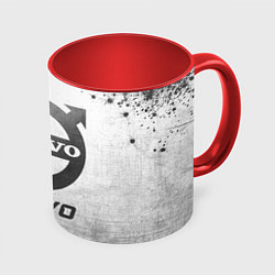 Кружка 3D Volvo - white gradient, цвет: 3D-белый + красный